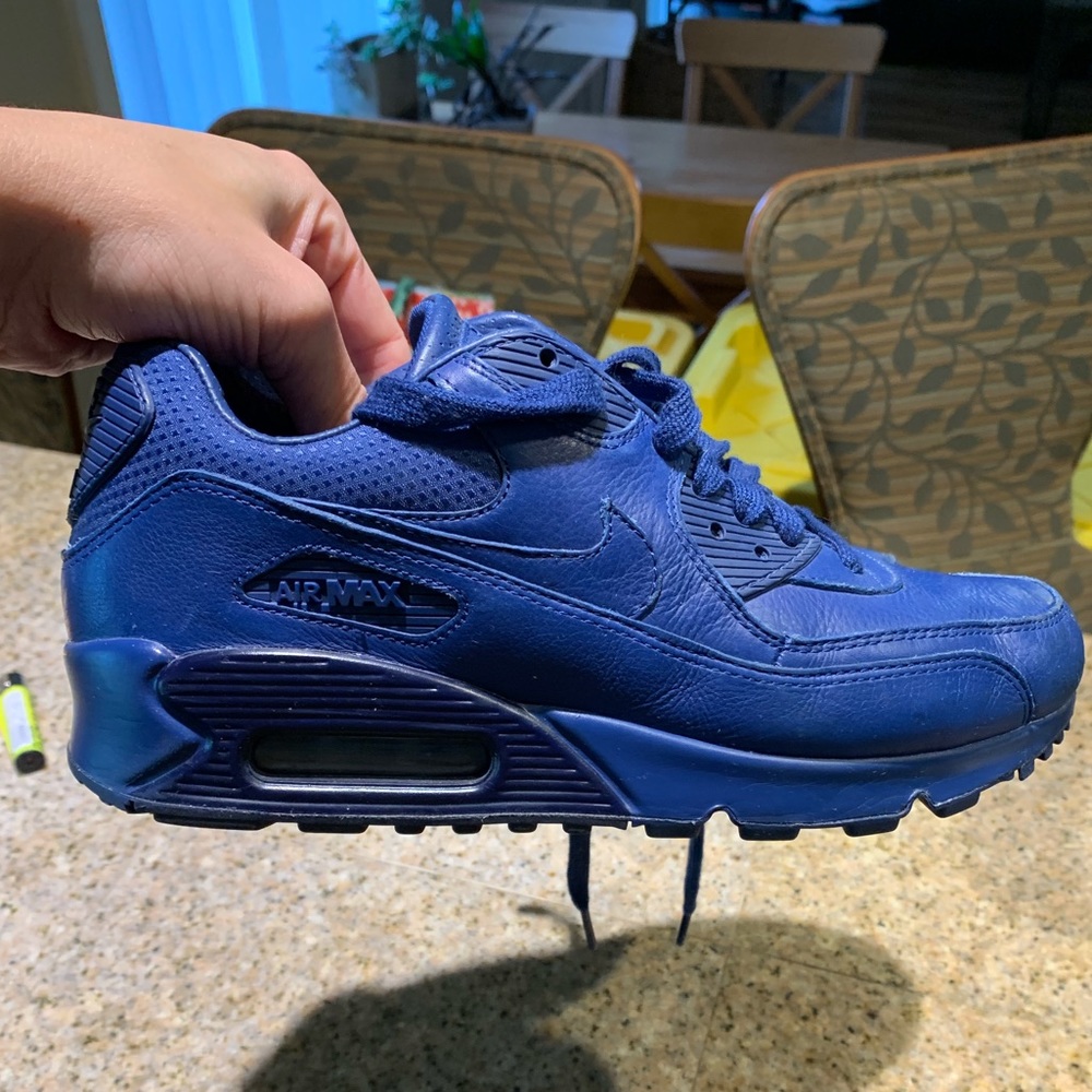 All leather royal blue nike airs